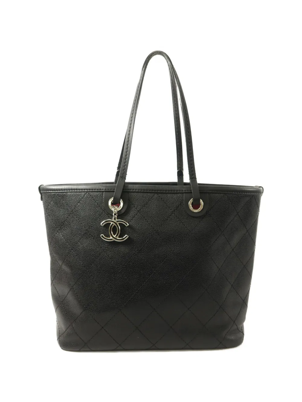 CHANEL Pre-Owned CC diamond-quilted shoulder bag - Nero