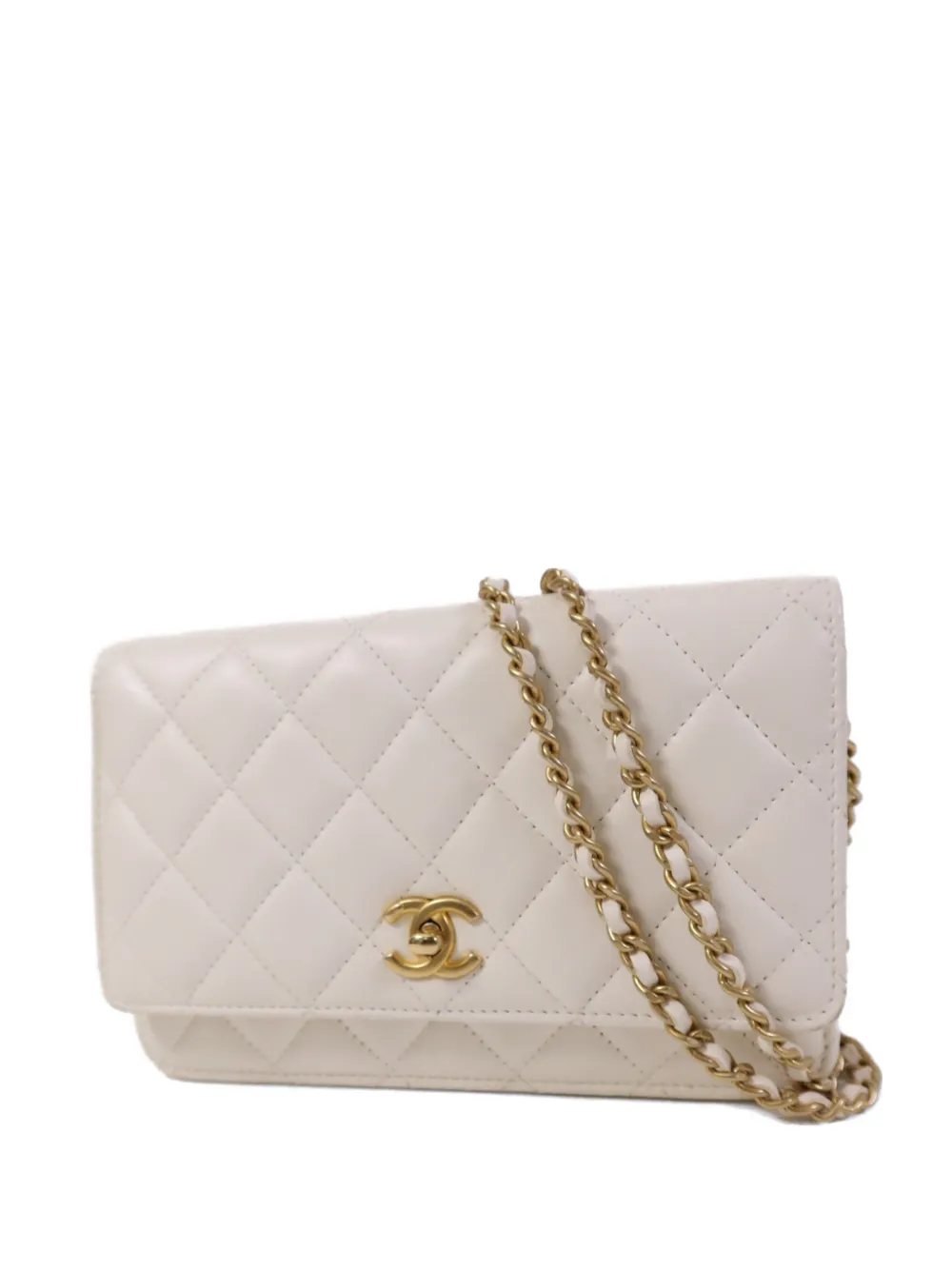 CHANEL Pre-Owned CC turn-lock shoulder bag - Bianco