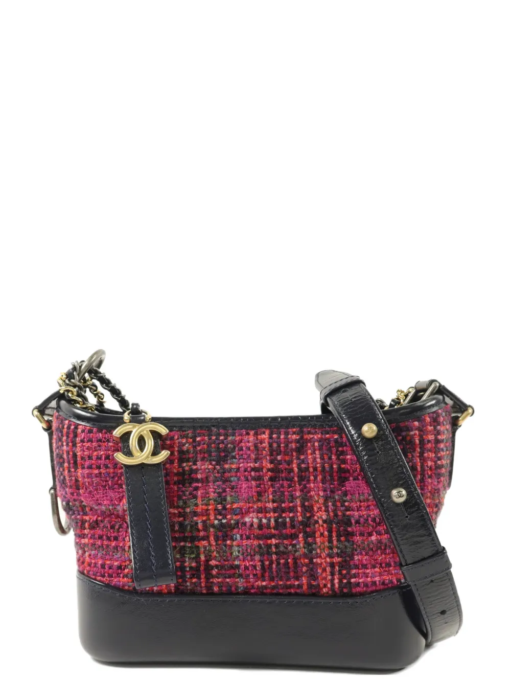 CHANEL Pre-Owned Gabrielle Small tweed shoulder bag - Pink