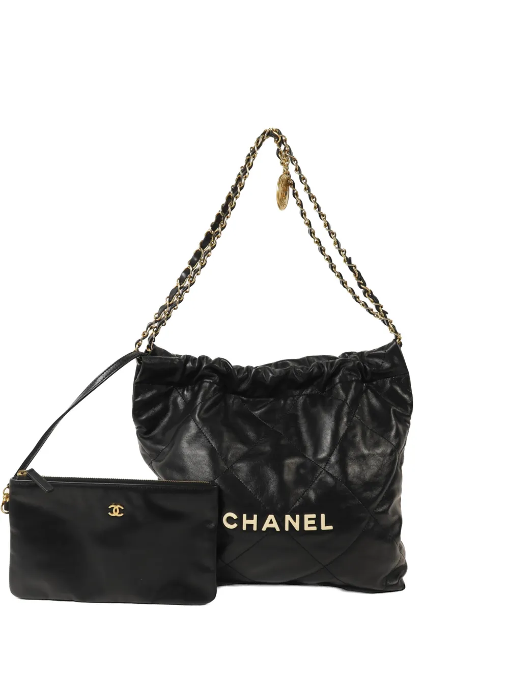 CHANEL Pre-Owned 22 Chanel chain-strap shoulder bag - Nero