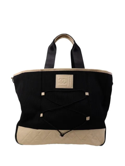 CHANEL Pre-Owned CC lace-up tote bag