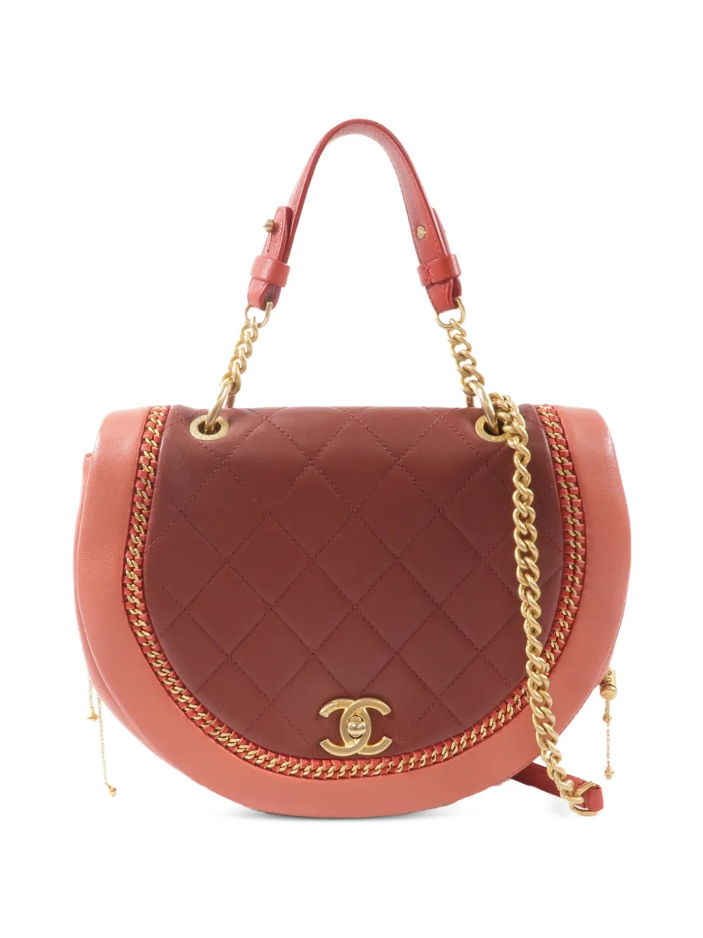 CHANEL Pre-Owned CC turn-lock tote bag - Rosso