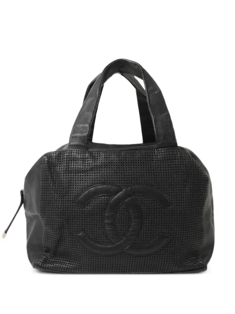 CHANEL Pre-Owned CC perforated tote bag