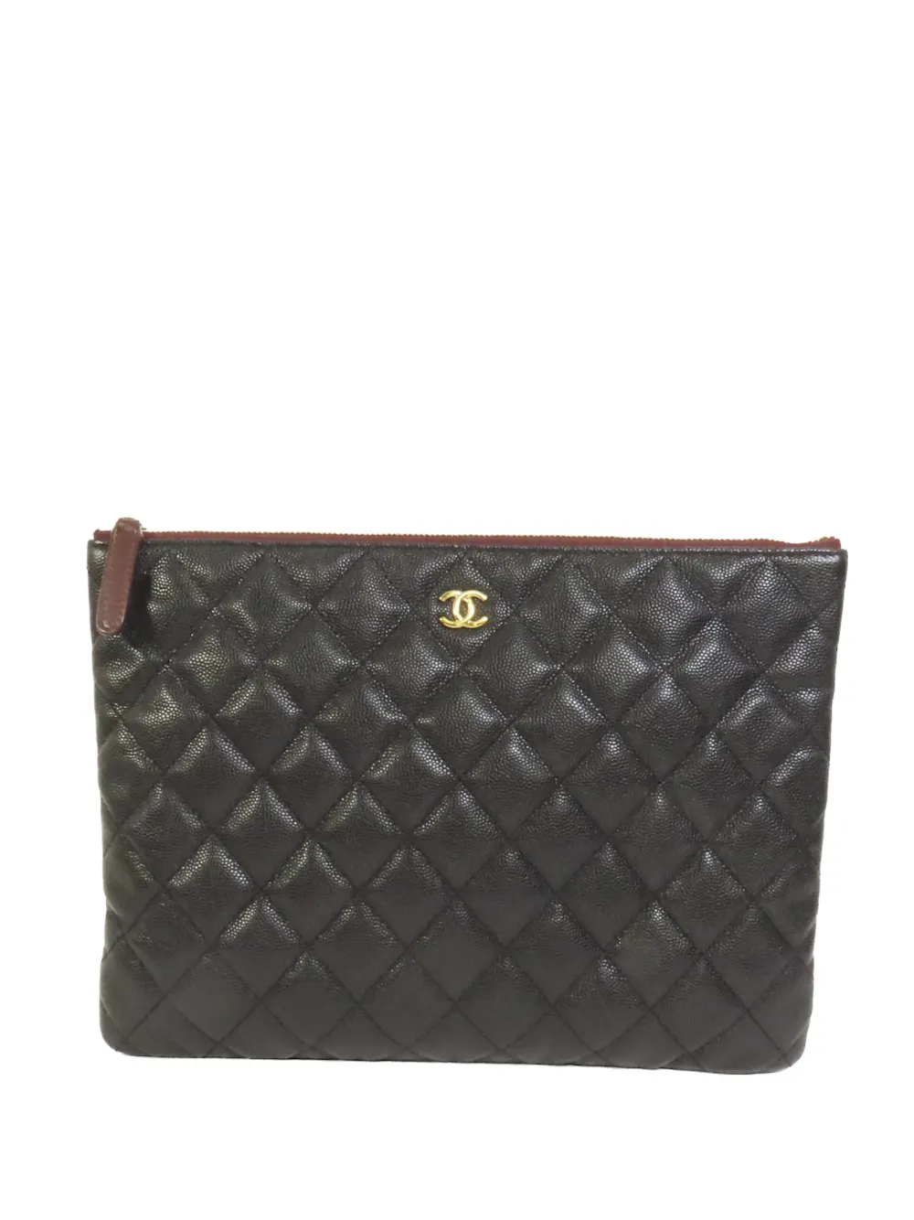 CHANEL Pre-Owned CC quilted clutch bag - Black