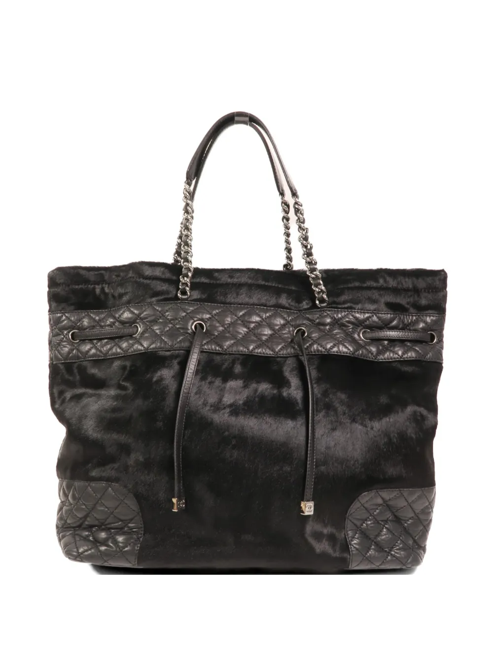 CHANEL Pre-Owned CC chain-link tote bag - Black
