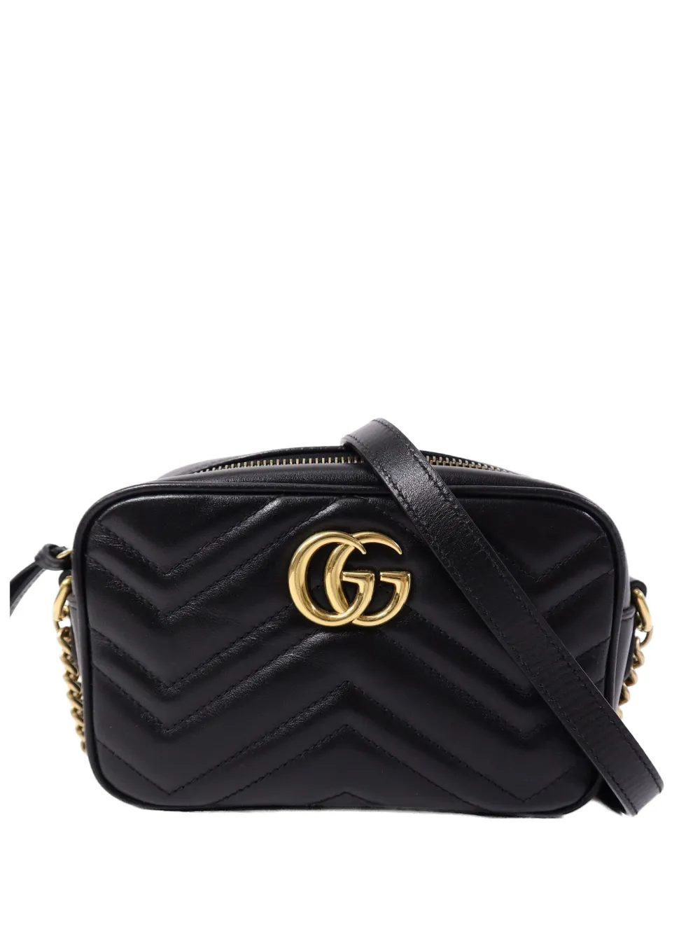 Gucci Pre-Owned GG Marmont matelassé shoulder bag - Nero