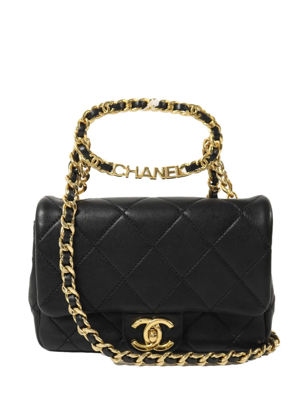CHANEL Pre-Owned CC turn-lock leather tote bag - Nero