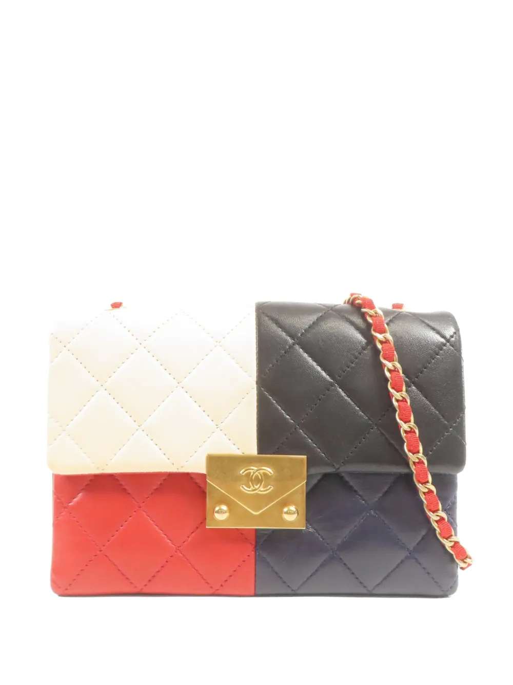 CHANEL Pre-Owned Pagoda Flap colour-block shoulder bag - Nero