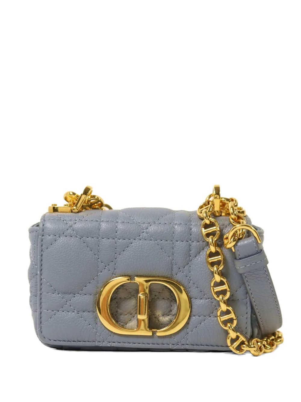 Christian Dior Pre-Owned Caro quilted shoulder bag - Blu