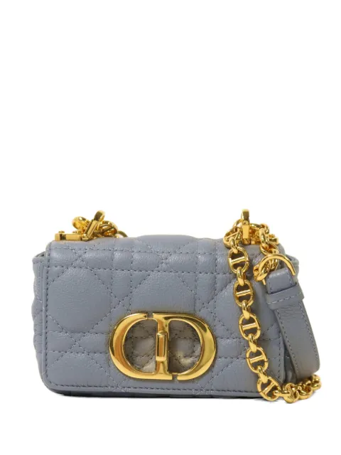 Christian Dior Pre-Owned стеганая сумка на плечо Caro