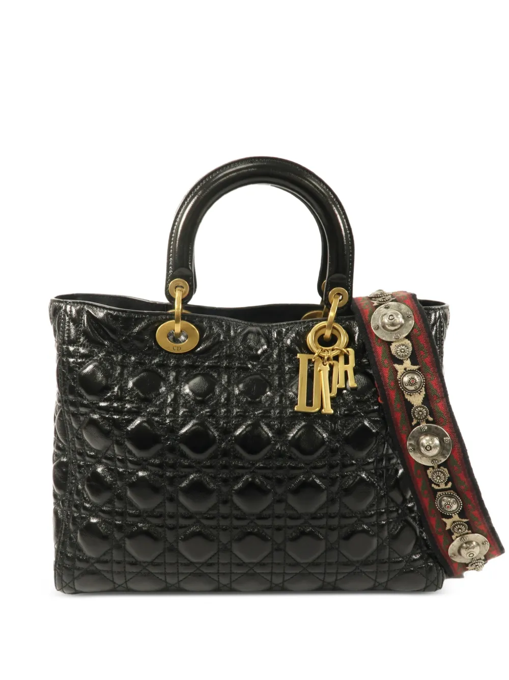 Christian Dior Pre-Owned Lady Dior Cannage shoulder bag - Black