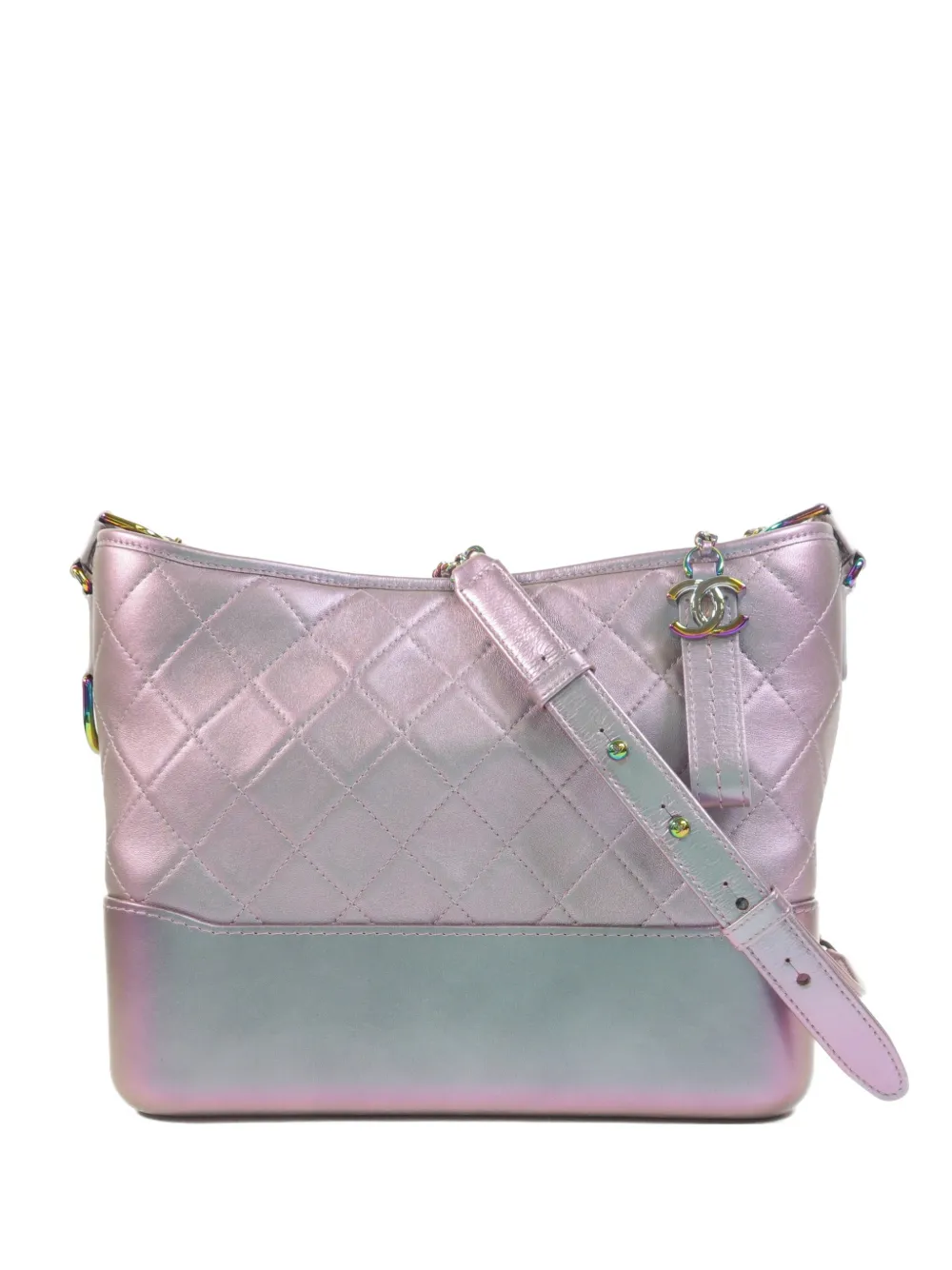 CHANEL Pre-Owned Gabrielle quilted shoulder bag - Pink