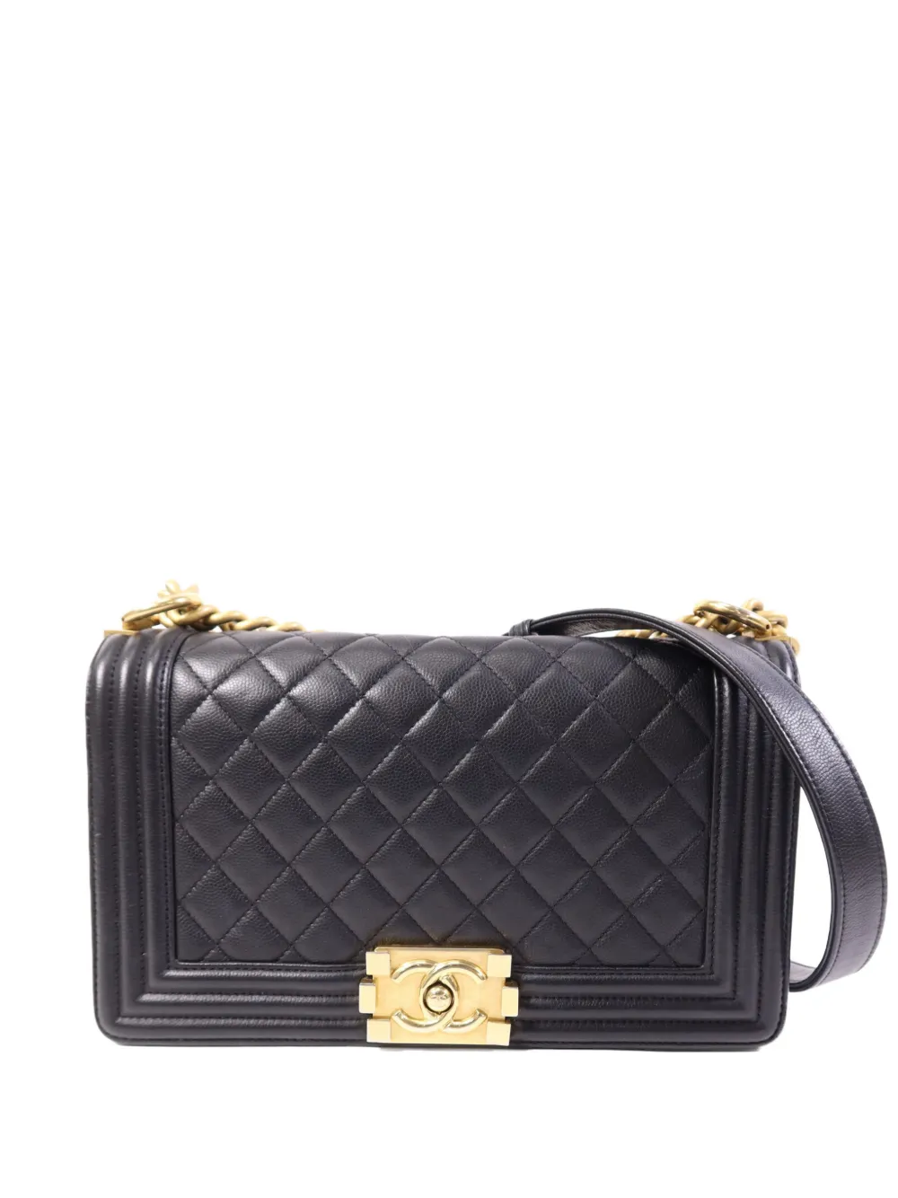 CHANEL Pre-Owned Boy Channel chain-strap shoulder bag - Nero