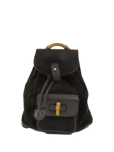 Gucci Pre-Owned Bamboo turn-lock backpack