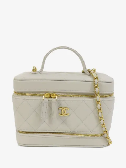 CHANEL Pre-Owned CC turn-lock diamond-quilted tote bag