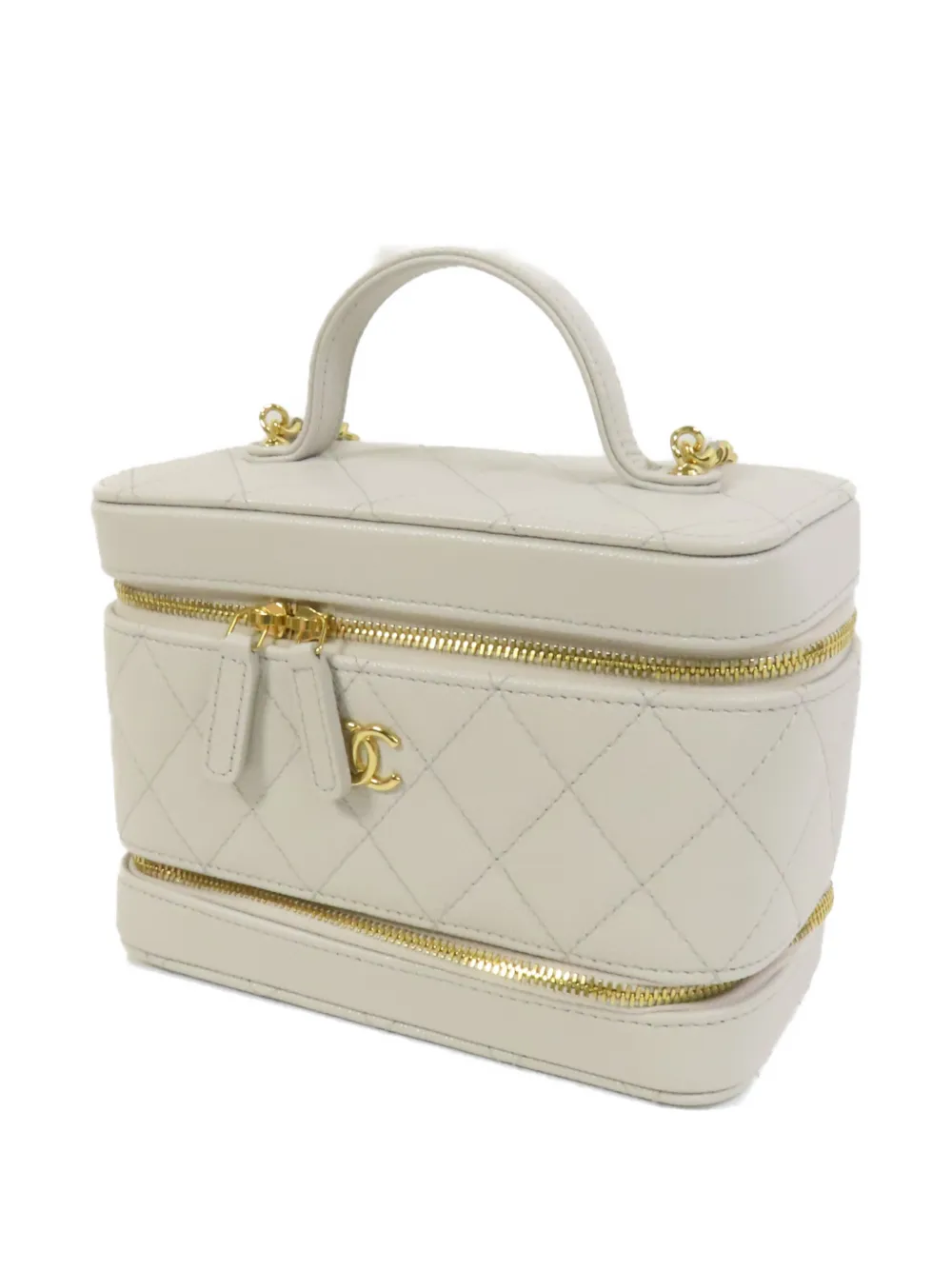 CHANEL Pre-Owned Shopper met CC draaislot Beige