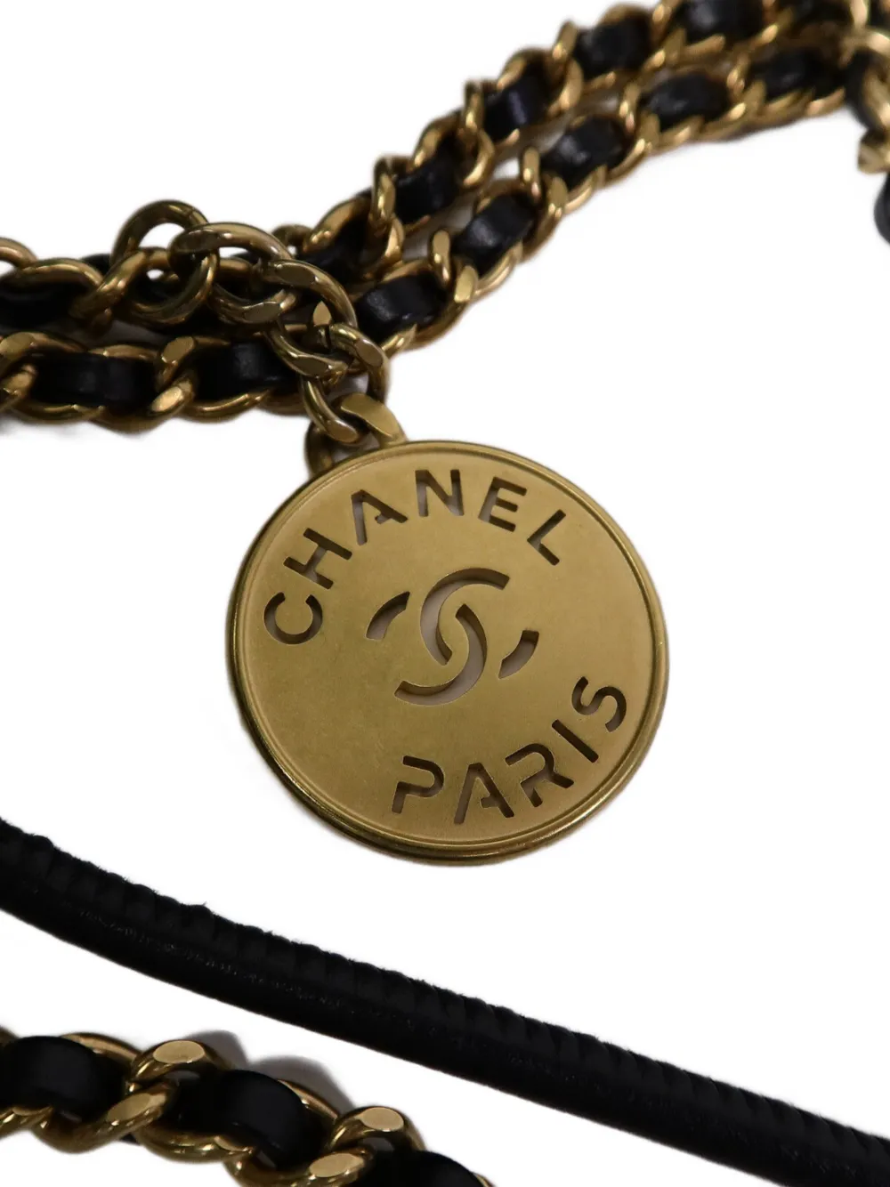 CHANEL Pre-Owned 22 mini-schoudertas met kettinghengsel Zwart