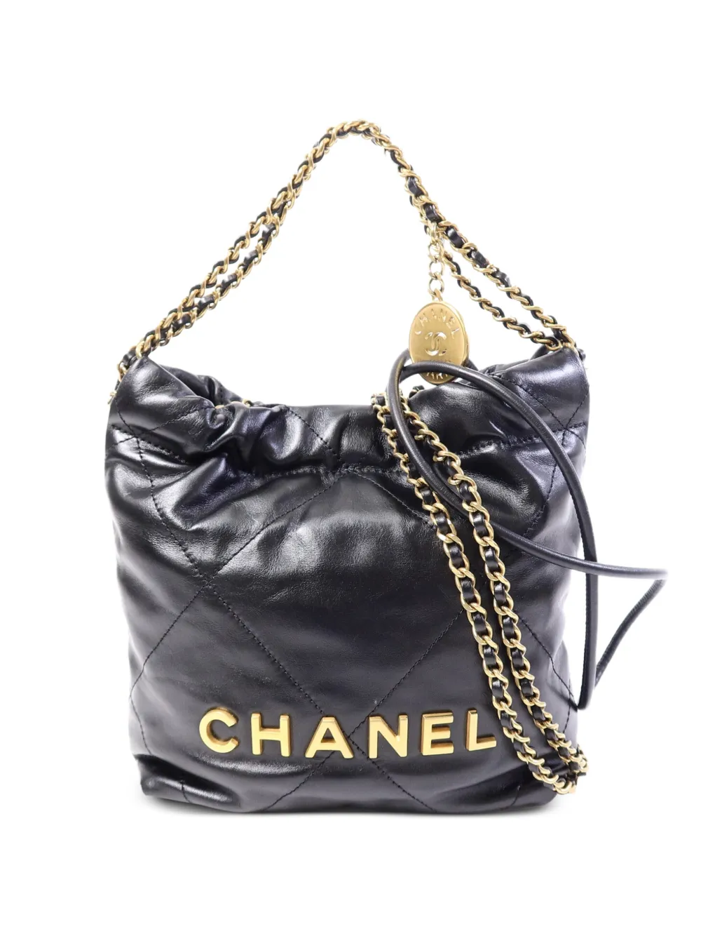 CHANEL Pre-Owned 22 Mini chain shoulder bag - Nero