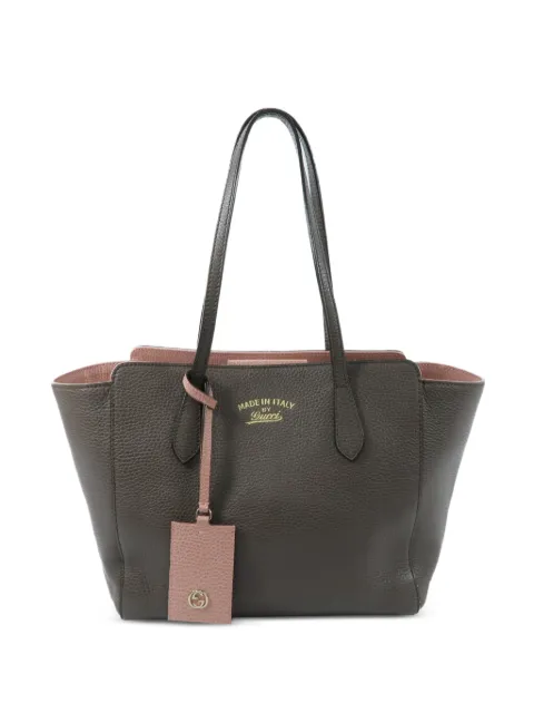 Gucci Pre-Owned GG logo-tag tote bag