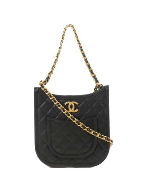 CHANEL Pre-Owned CC diamond-quilted shoulder bag
