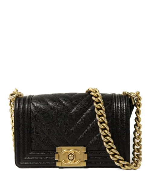 CHANEL Pre-Owned bolsa de hombro Boy 20 con capitonado chevron