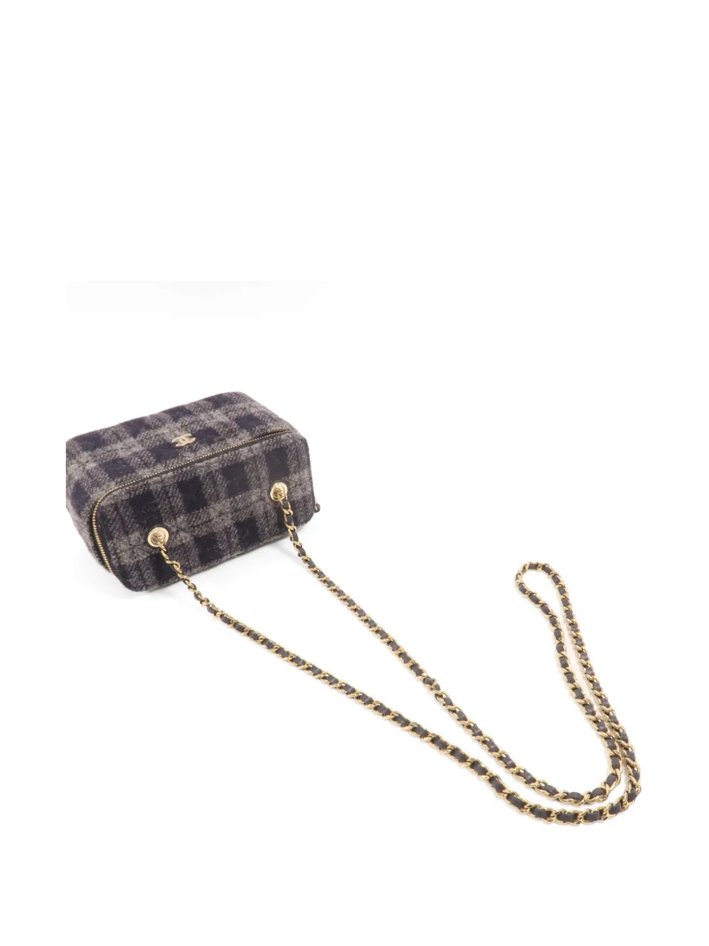 CHANEL Pre-Owned CC Vanity Case schoudertas met logoplakkaat Blauw