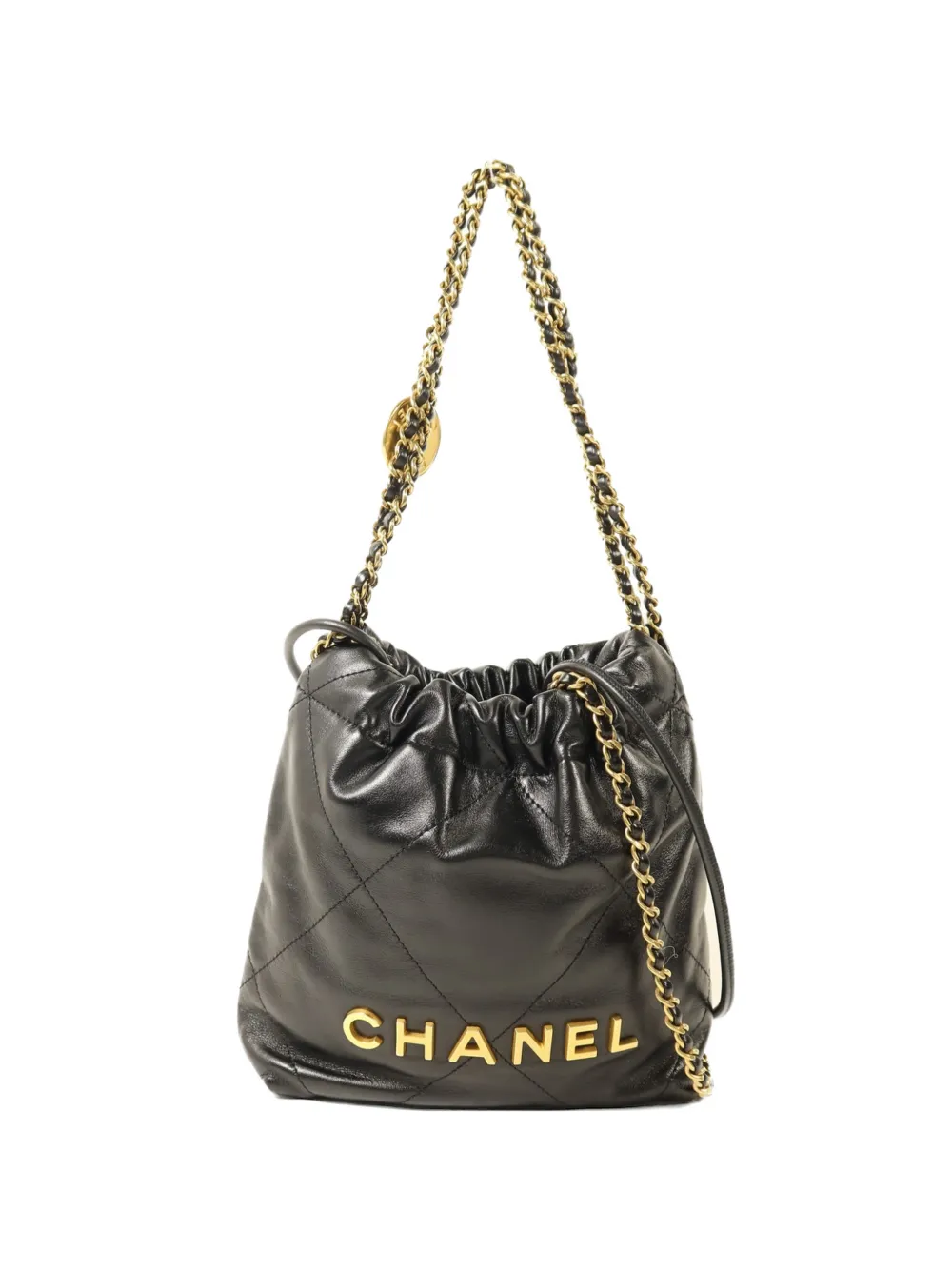 CHANEL Pre-Owned mini 22 chain-strap shoulder bag - Nero
