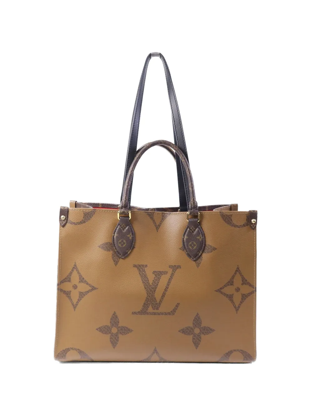 Louis Vuitton Pre-Owned MM On The Go monogram-pattern tote bag - Marrone