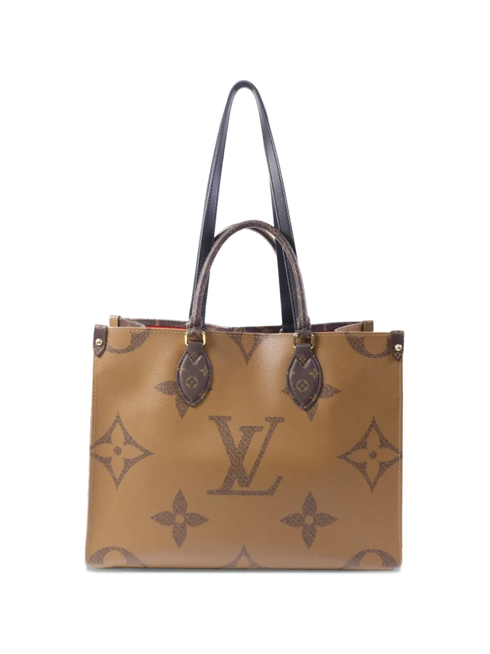 Louis Vuitton Pre-Owned MM On The Go monogram-pattern tote bag - Marrone