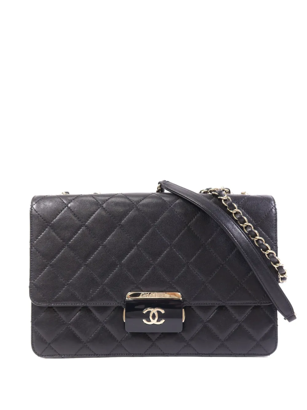 CHANEL Pre-Owned CC diamond-quilted shoulder bag - Nero