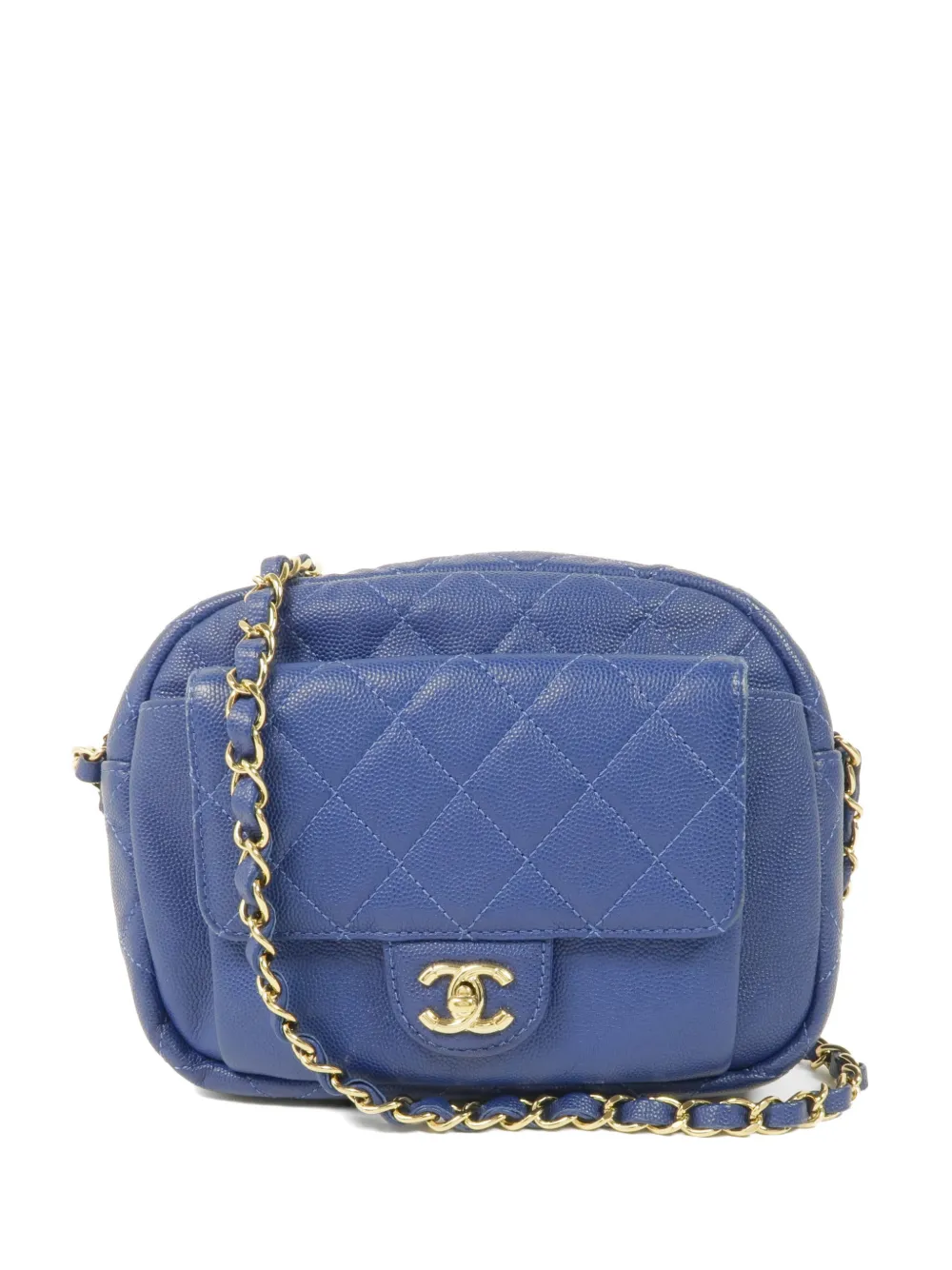 CHANEL Pre-Owned CC turn-lock shoulder bag - Blu