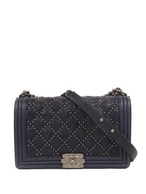 CHANEL Pre-Owned Boy CC studded shoulder bag