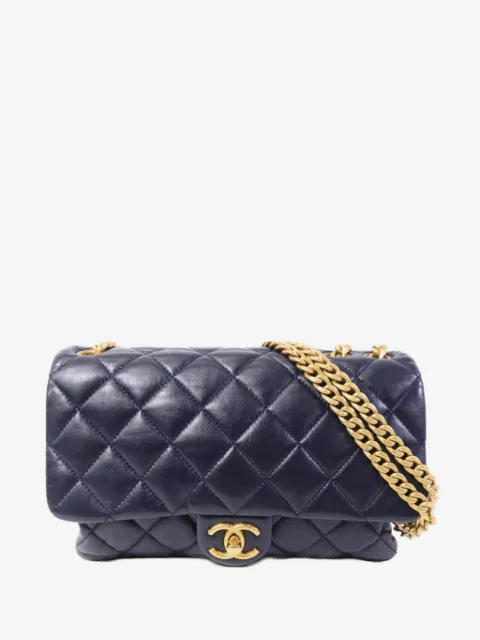 CHANEL Pre-Owned CC turn-lock diamond-quilted shoulder bag