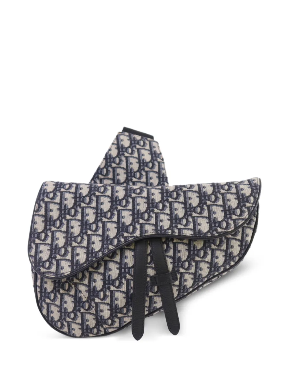 Christian Dior Pre-Owned Oblique Saddle belt bag - Blu