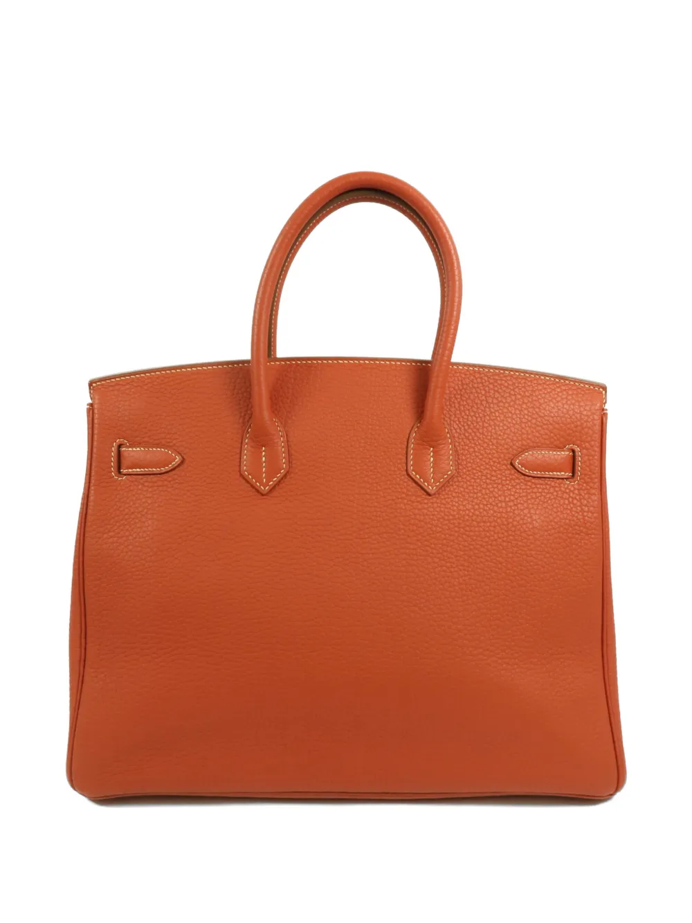 Hermès Pre-Owned 35 Birkin Fjord leren shopper Oranje