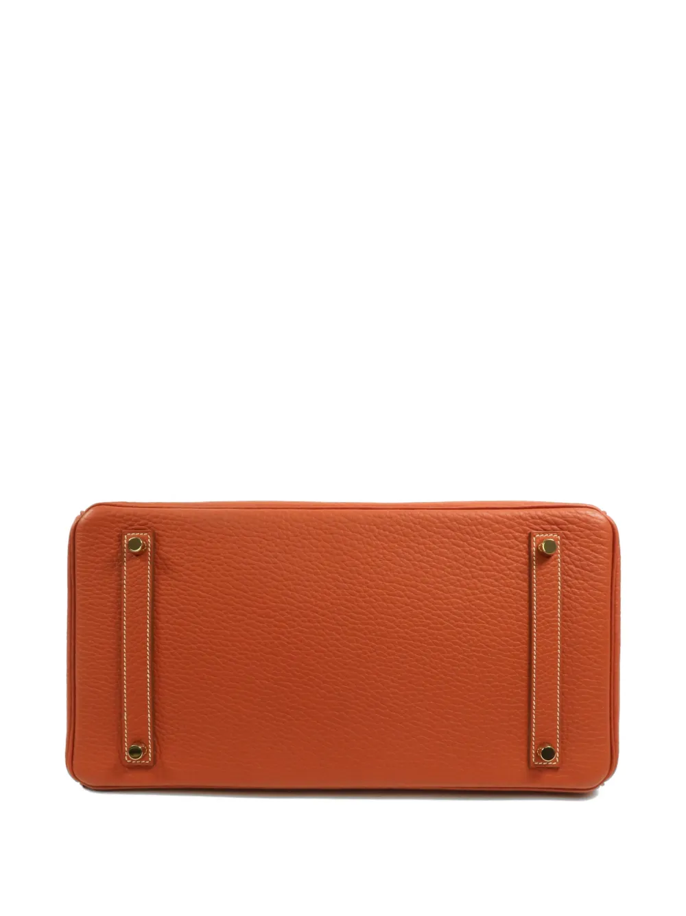 Hermès Pre-Owned 35 Birkin Fjord leren shopper Oranje