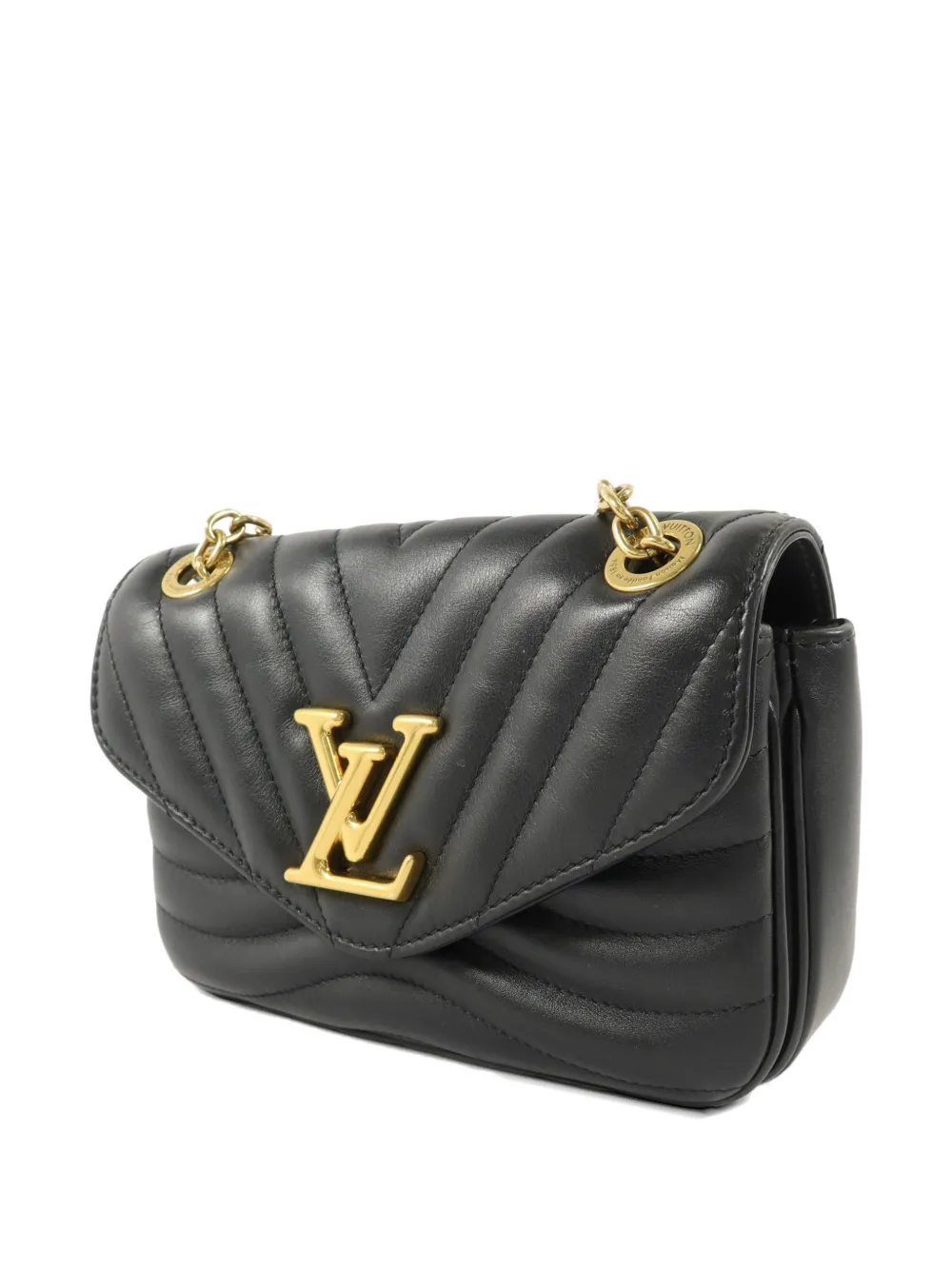 Louis Vuitton Pre-Owned PM New Wave schoudertas met kettingband Zwart
