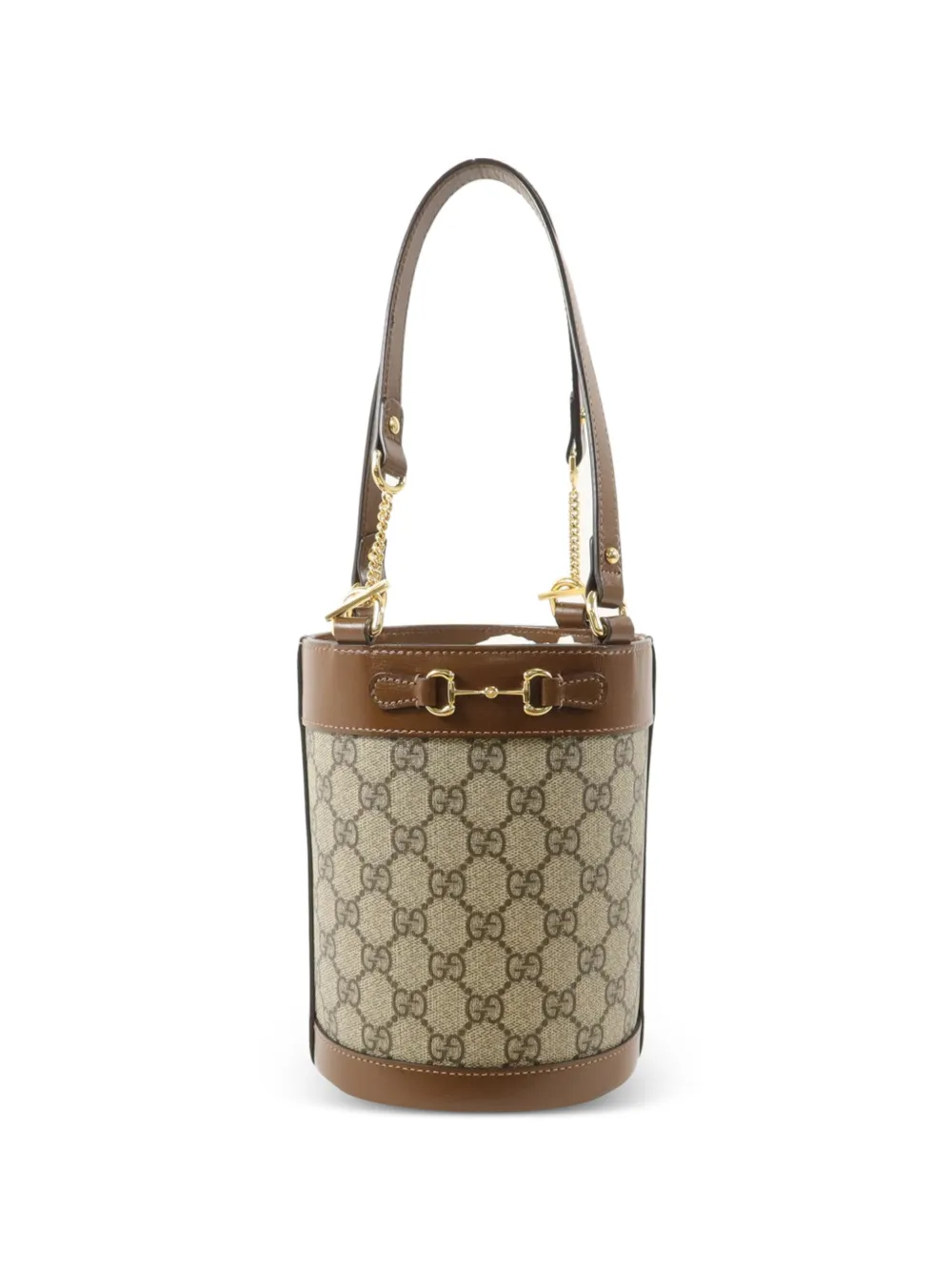 Gucci Pre-Owned 1955 GG Horsebit bucket bag - Toni neutri