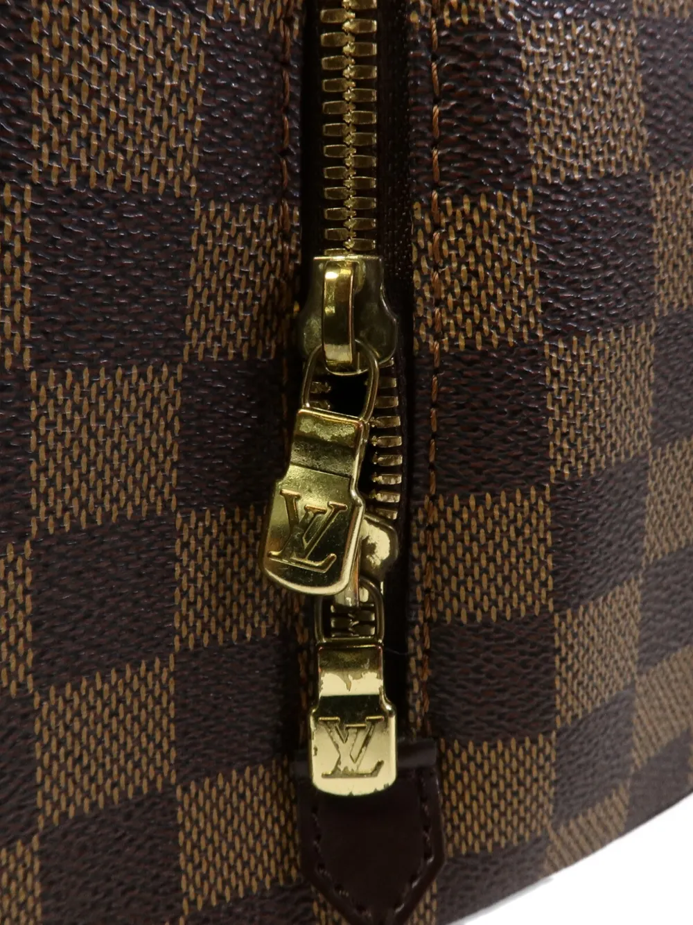 Louis Vuitton Pre-Owned Ribera MM Damier Ebene canvas shopper Bruin