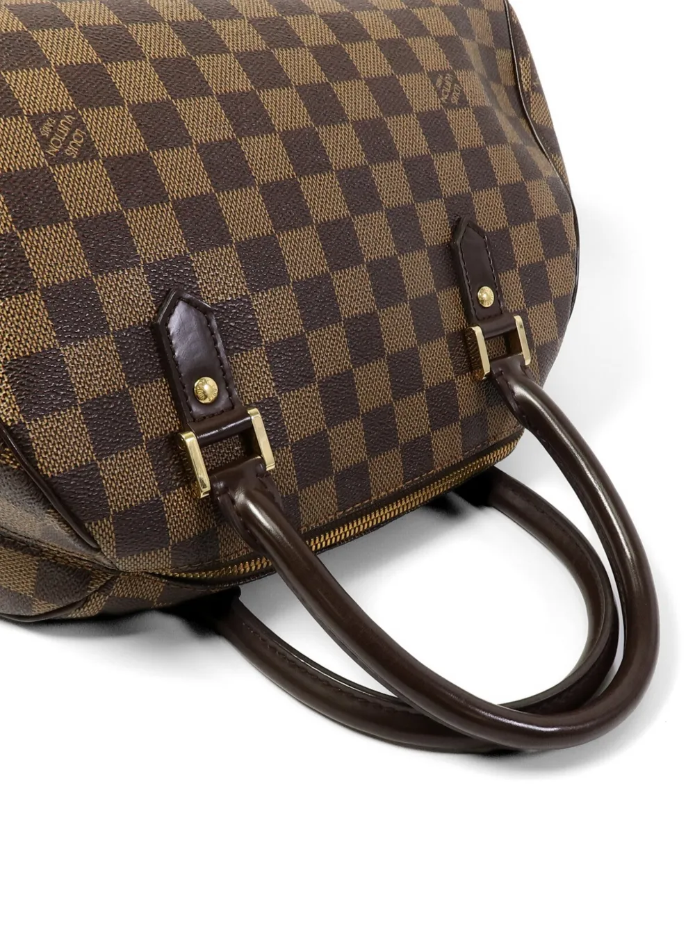 Louis Vuitton Pre-Owned Ribera MM Damier Ebene canvas shopper Bruin