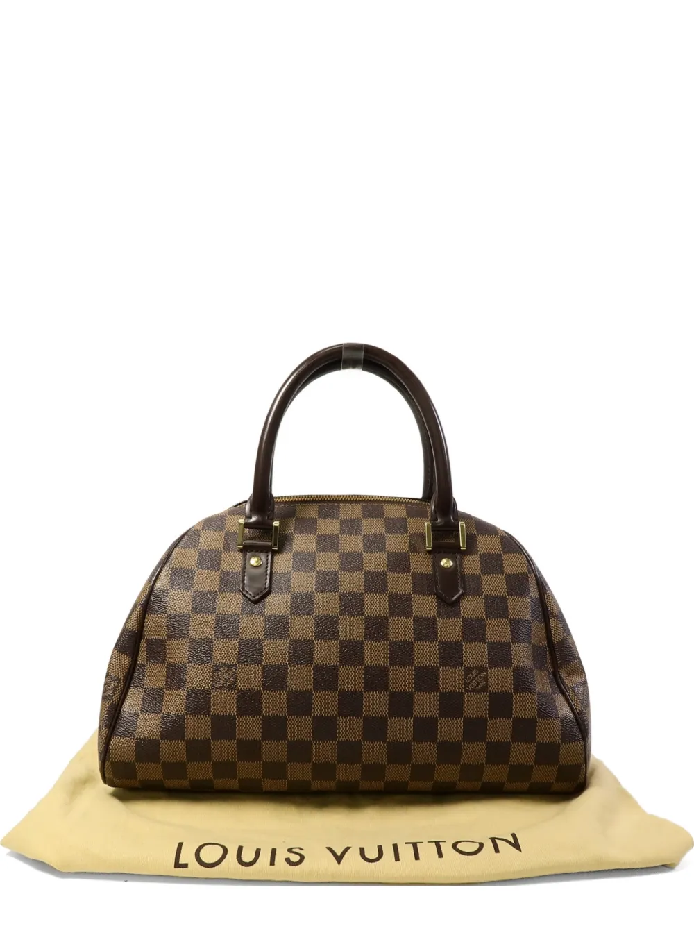 Louis Vuitton Pre-Owned MM Ribera Damier Ebene canvas tote bag - Marrone