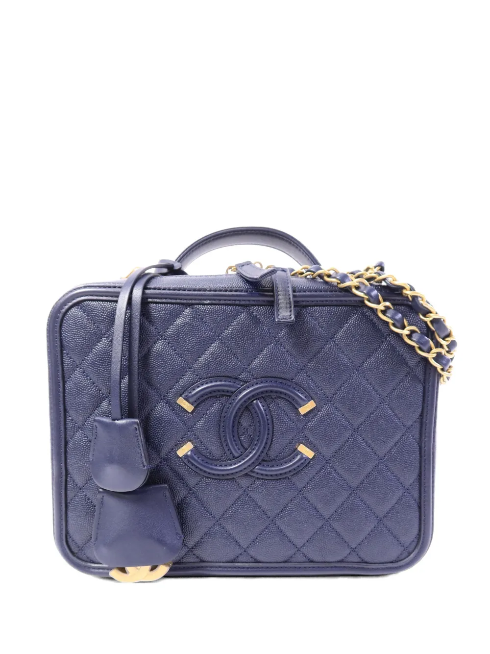 CHANEL Pre-Owned CC Filigree shoulder bag - Blau