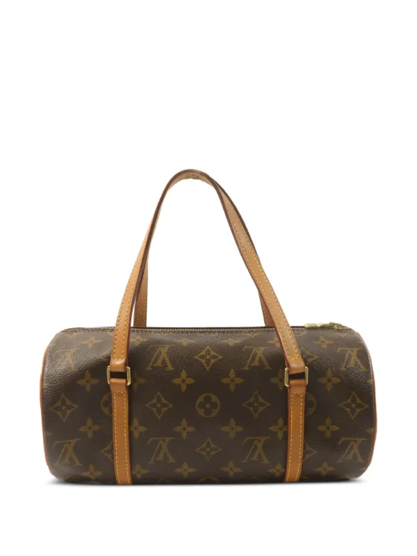 Louis Vuitton モノグラム パピヨン ハンドバッグ ブラウン Louis Vuitton Pre-Owned パピヨン モノグラム ハンドバッグ