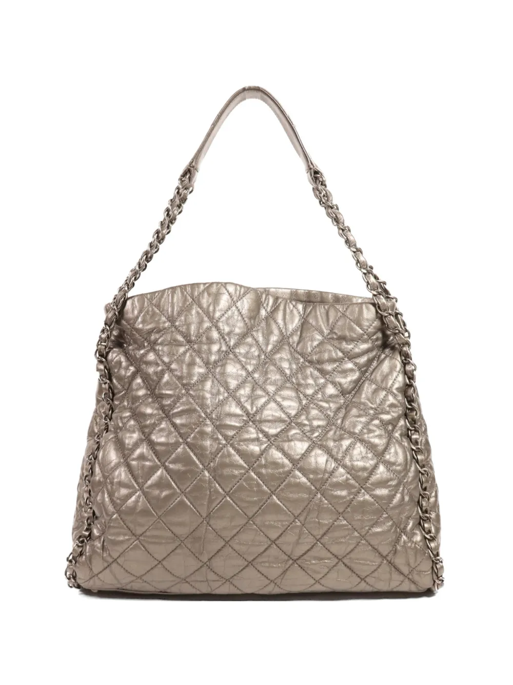 CHANEL Pre-Owned CC Chain Me tote bag - Argento