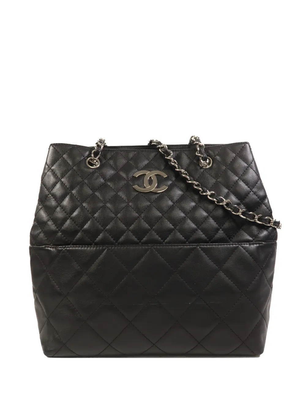 CHANEL Pre-Owned CC-logo quilted shoulder bag - Nero