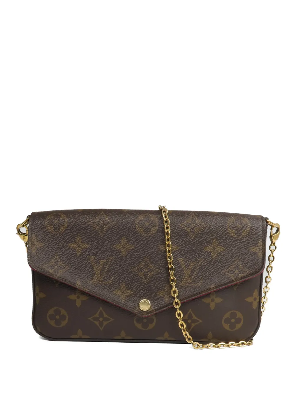 Louis Vuitton Pre-Owned Pochette Felicie Monogram canvas shoulder bag - Marrone