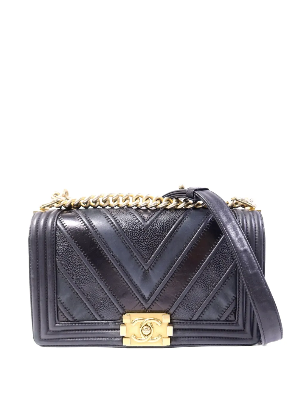 CHANEL Pre-Owned 25 Boy chain-strap shoulder bag - Nero