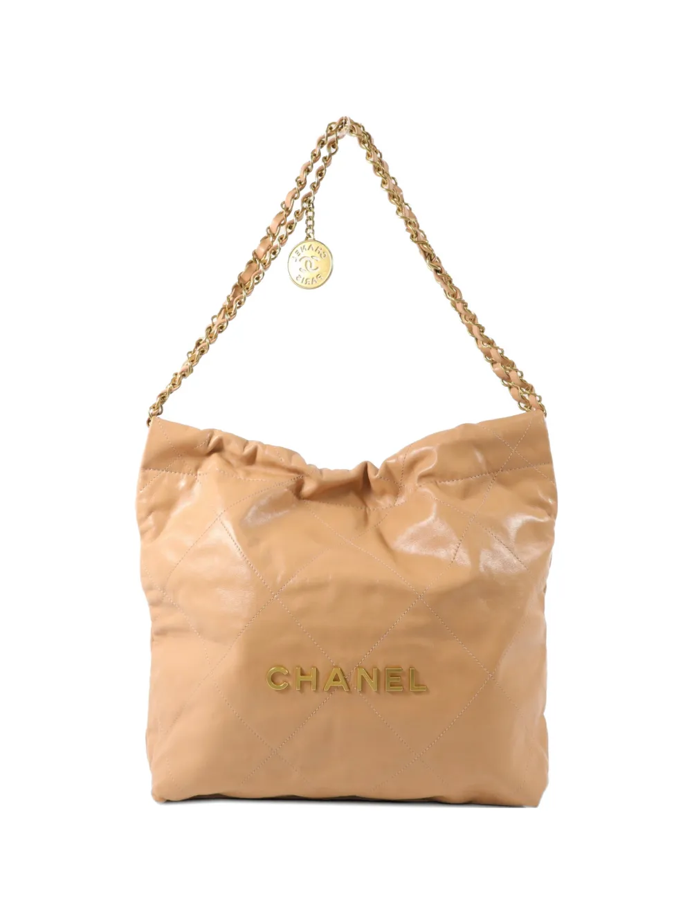 CHANEL Pre-Owned small Chanel 22 chain shoulder bag - Toni neutri