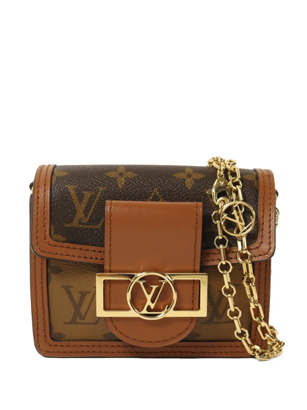 Louis Vuitton Pre-Owned Micro Dauphine Monogram Reverse crossbody bag - Marrone