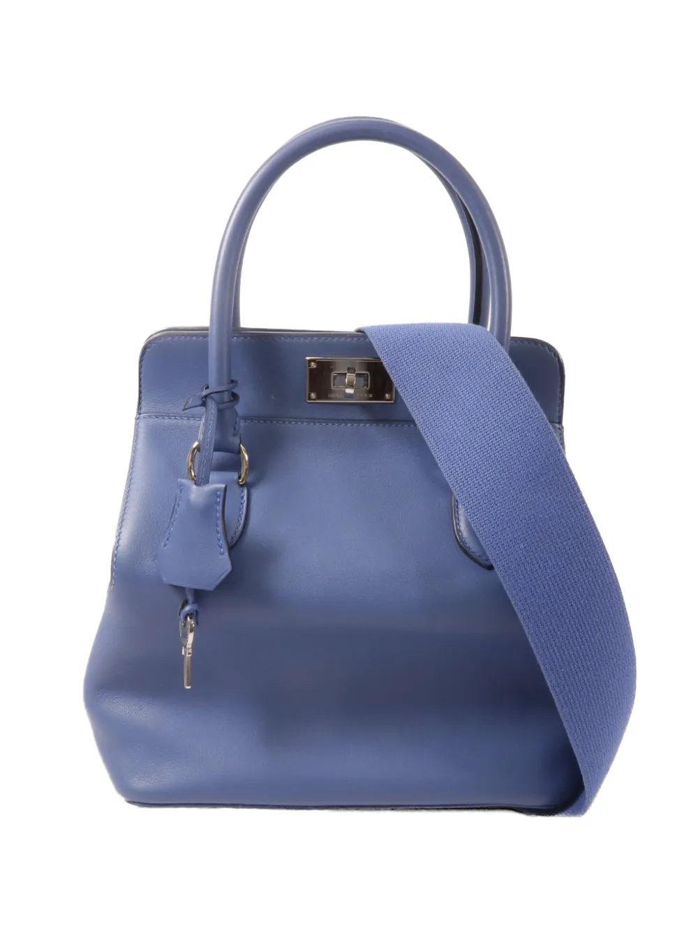 Hermès Pre-Owned Toolbox leather tote bag - Blu